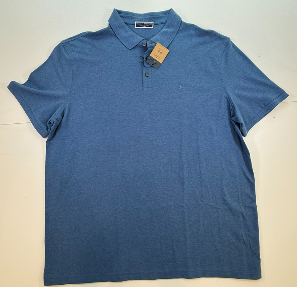 Charles Tyrwhitt Stretch Blue Polo XXL